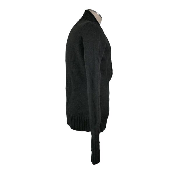 Eddie Bauer Womens Sweater Size L Gray 100% Merino Wool V-Neck Long Sleeve - Picture 9 of 9